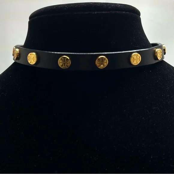 Tory Burch leather choker Leather necklace Tory Burch Black in Leather - 46385767 main image 3